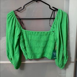 NWT smocked top